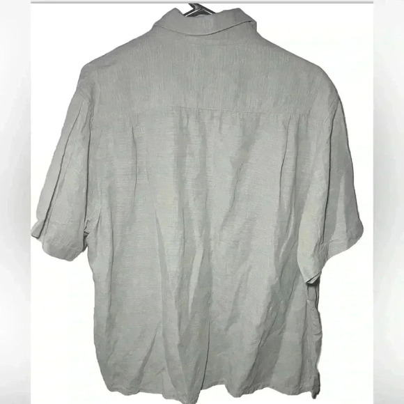 Tasso Elba Island Men's XXL Silk Linen Button Down Shirt - Picture 2 of 7